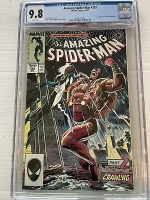 Buy The Amazing Spider-Man #293 (Oct 1987) CGC 9.8 Kraven’s Last Hunt Part 2 • 110.37£