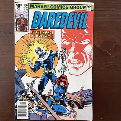 Buy Daredevil #160 Marvel Comics 1979 Bullseye, Black Widow, Frank Miller Newsstand • 23.75£