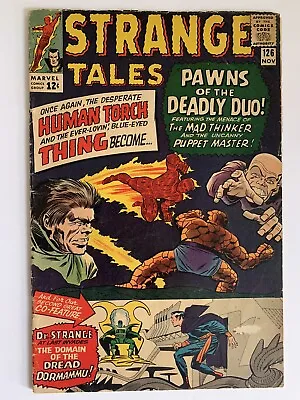 Buy Strange Tales #126 4.0 Vg 1964 1st Appearance Of Dormammu And Clea Marvel Comics • 118.55£