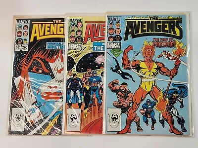 Buy Avengers 258 259 260 DIRECT 2nd App & 1st Cover App Nebula Copper Age 1985 • 13.42£