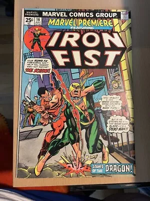 Buy Marvel Premiere - Iron Fist# 16  Very Fine  8.0  Not  Cgc Rated  1974 Bronze Age • 29.76£