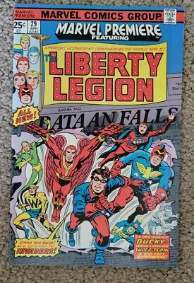 Buy Marvel Premiere Featuring Liberty Legion #29 Apr 1976 • 8.53£