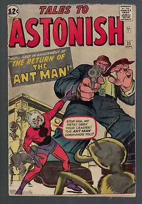 Buy Marvel Comics Tales To Astonish 35 1st Ant Man Red Costume Avengers 4.0 VG • 1,899.99£