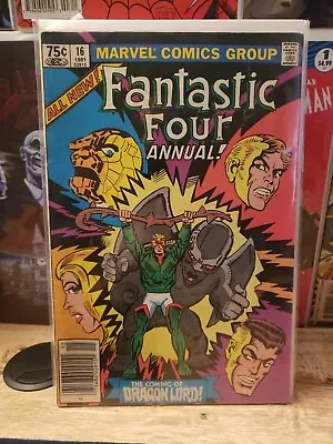Buy FANTASTIC FOUR Annual #16-Dragon Lord/Dragon Man-Steve Ditko Art-1981 • 5.14£