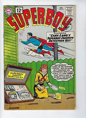 Buy Superboy # 93 DC Comics Lana Lang App Silver-Age Issue 1961 VG+ • 14.95£