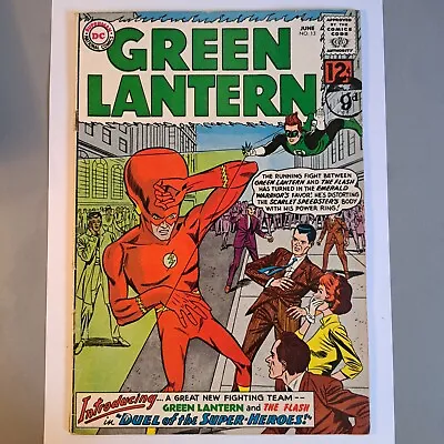 Buy Green Lantern #13 DC (1962) 1st Green Lantern & Flash Meeting. Key Comic • 110£