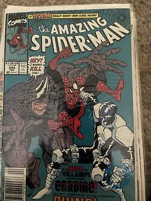 Buy Amazing Spider-Man #344 (1991) Vintage Key Comic 1st Appearance Of Cletus Kasady • 31.55£
