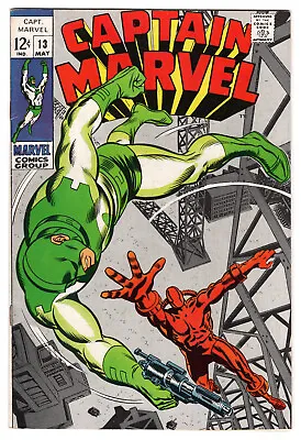 Buy Captain Marvel Vol 1 No 13 May 1969 (VFN+) (8.5) Silver Age • 49.99£