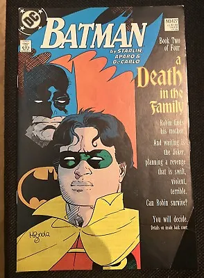 Buy Batman #427 (Death In The Family Pt. 2/Death Of Jason Todd) 1988 • 15£