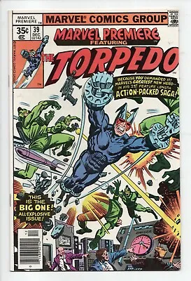 Buy MARVEL PREMIERE  #39a  (  VF+  8.5  )  39TH  ISSUE  1ST SOLO STORY FOR TORPEDO • 9.81£