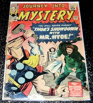 Buy Journey Into Mystery 100 (Poor) 1st Print 1964 - Flat Rate Shipping • 14.24£