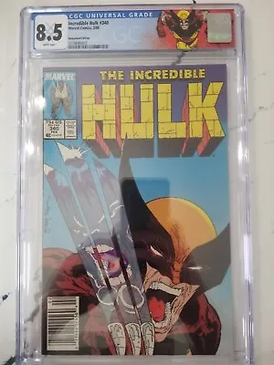 Buy Incredible Hulk 340 CGC 8.5 *Newsstand* Wolverine  • 141.97£