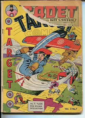 Buy TARGET VOL 3 #7 1942-NOVELTY PRESS-BASIL WOLVERTON ART-CHAMELEON-fr • 105.11£