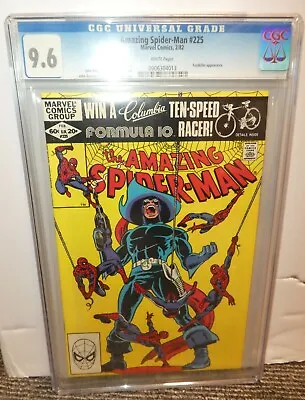 Buy Marvel Comics Amazing Spiderman 9.6 CGC 225 White Pages 1982 Foolkiller • 111.99£