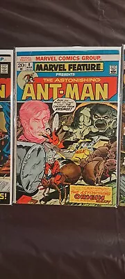 Buy Marvel Feature #4,8,9 & 10 Lot Astonishing Ant-Man 1972-1973 Key Issues Vg • 32.10£