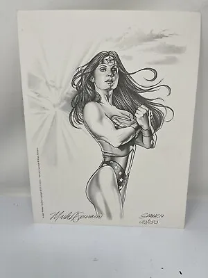 Buy Sexy Wonder Woman 8.5 X 11 B&W Print By Sparacio #10 Of 250 • 28.15£