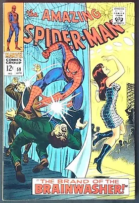 Buy AMAZING SPIDER-MAN (1968) #59 - 1st Mary Jane Cover - FN MINUS 5.0 - Back Issue • 110£