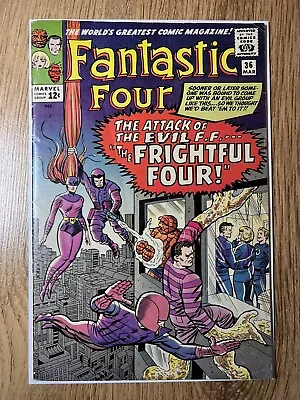 Buy Fantastic Four #36 (1965) 1st Appearance Of Frightful Four! 1st App Medusa! VG+ • 150£