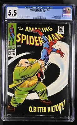 Buy Amazing Spider-Man #60 CGC 5.5 Marvel 1968 Kingpin Stan Lee John Romita Cover • 78.84£