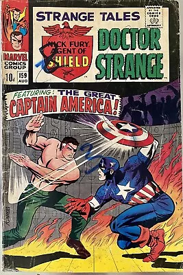 Buy Strange Tales #159 (1967) Dr. Strange + Origin Of Nick Fury • 30£