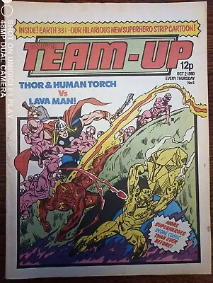 Buy Marvel Team-Up No. #4 October 1989 Marvel U.K. Comics VG/G • 3£