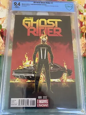 Buy ALL-NEW GHOST RIDER 1 CBCS 9.4 1:25 Felipe Smith Variant Cover 1ST ROBBIE REYES • 1,200.66£