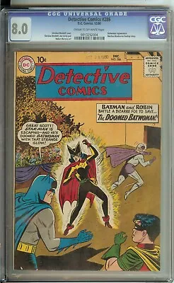 Buy Detective Comics #286 CGC 8.0 DC Comic 1960 Batwoman Martian Manhunter • 260.67£