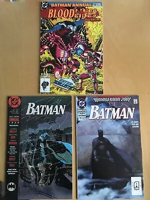 Buy BATMAN ANNUALS : Bundle Of 3 Issues: 13 (1989); 15 (1991); 17 (Bloodlines, 1993) • 5.99£