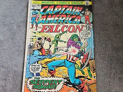 Buy Captain America #163 - 1st Appearance Of The Serpent Squad (Marvel, 1973)  • 3.95£