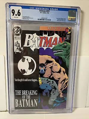 Buy Batman #497, *CGC 9.6* First Print, Bane Breaks Batman’s Back, DC 1993 • 79.29£