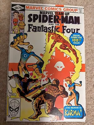 Buy Marvel Team-up: Issue 100 (Spiderman And The Fantastic Four) - FN Condition • 5£