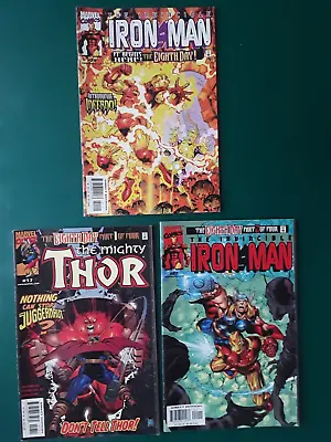 Buy Invincible Iron Man 21, 22 Mighty Thor 17 ( 8th Day Prelude + Parts 1-2 ) 1999 • 4£