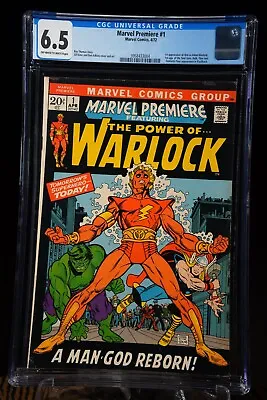 Buy MARVEL PREMIERE #1 Warlock 1972 CGC 6.5 First Appearance + Origin Adam KEY ISSUE • 239.94£
