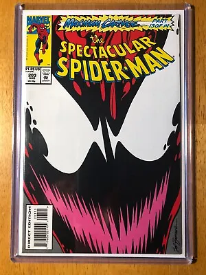 Buy Spectacular Spider-Man #203 1993 NM+ Maximum Carnage Sent In Hard Plastic Sleeve • 55.19£