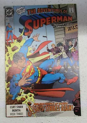 Buy Vintage DC Comics October 1990 #471 The Adventures Of Superman Comic Book • 7.87£