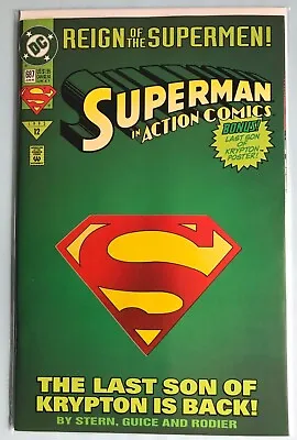 Buy SUPERMAN In ACTION COMICS Issue 687 REIGN OF THE SUPERMEN #12 DC KEY BOOK • 7.11£