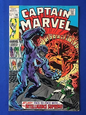 Buy Captain Marvel #16 FN+ (6.5) MARVEL (Vol 1, 1969) • 18£