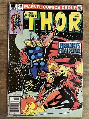 Buy The Mighty Thor #306 (1981) Key! The Origin Of Airwalker, Firelord Marvel (a) • 9.51£