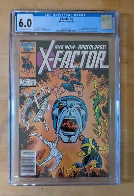 Buy X-Factor #6 (1986) Newsstand 1st Full Apocalypse CGC 6.0 (LF3) • 31.62£