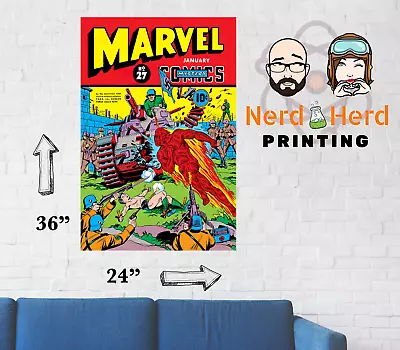 Buy Marvel Mystery Comics #27 Cover Wall Poster Multiple Sizes 11x17-24x36 • 26.55£