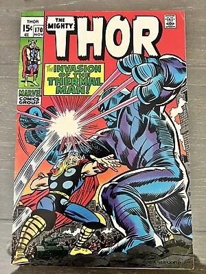 Buy The Mighty THOR #170 15c 1969 Jack Kirby Stan Lee THERMAL MAN • 39.52£