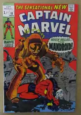 Buy Marvel Comics Silver Age Captain Marvel #18 Nov 1969 By Roy Thoma • 19.90£