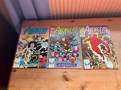Buy Marvel Comics Avengers West Coast #48,49,50,51 • 6£