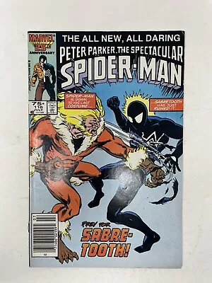 Buy Peter Parker The Spectacular Spider-Man #116 Newsstand 1986 Sabretooth Marvel • 7.90£