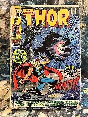 Buy THE MIGHTY THOR #185 (Feb 1971, Marvel) STAN STORY KIRBY & JOHN BUSCEMA ART • 4£