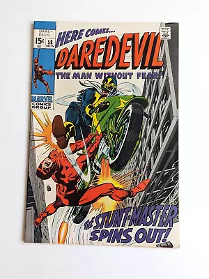 Buy Daredevil #58 VF- 1st Appearance Stuntmaster! Silver Age 1969 Nice Looking Comic • 35.97£