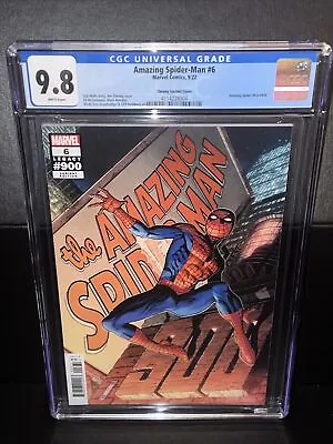 Buy Amazing Spider-Man #6 Legacy #900 CGC 9.8 1:50 Cheung Variant Cover Graded Comic • 42£