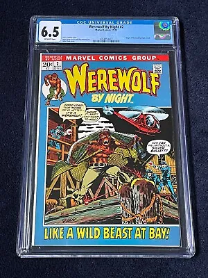 Buy Werewolf By Night #2 (Nov 1972) ✨ Graded 6.5 OFF-WHITE By CGC ✔ Origin Werewolf • 54.29£