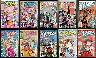 Buy Uncanny X-Men #208 #209 #210 #211 #212 #214 #215 #216 #217 #218 Lot Of 10, 1987 • 75.69£