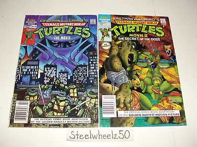 Buy Teenage Mutant Ninja Turtles Movie #1 & II Secret Of Ooze Newsstand Comic Lot 90 • 27.66£